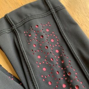 ✨black lululemon leggings with laser cutouts✨